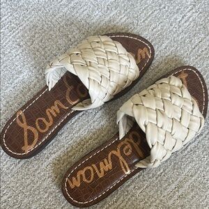 Sam Edelman Cream Braided Sandals Casual Comfort